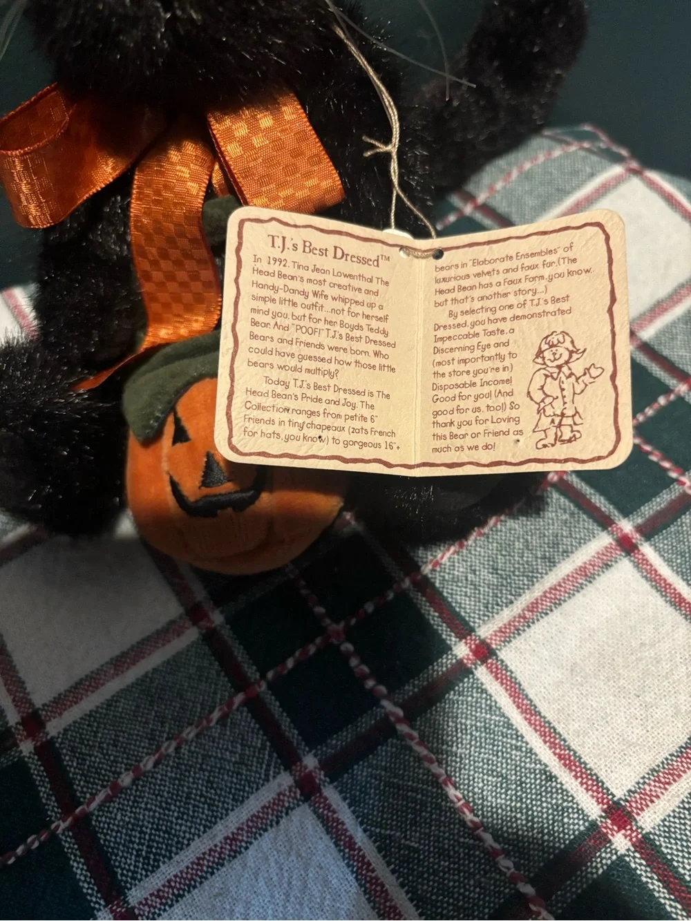 Boyd’s Bears Pepper B Scaredycat Gorgeous Plush Cat